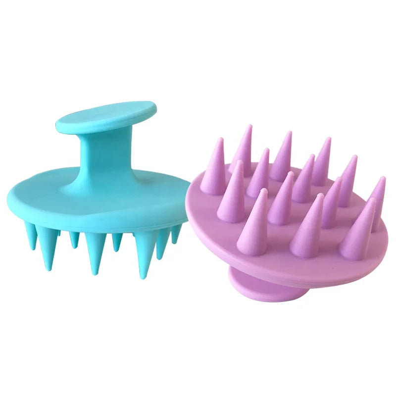 Flexible Silicone Brushes Head Massage Children Cleaning Brush Shampoo Scalp Comb Hair Washing Shower Bath Bombs Brush