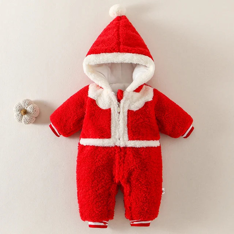 Winter New Born Baby Clothes Romper Baby Jumpsuit Animal Hooded Romper Cow Costume Boys Girls Overalls Infant Clothing