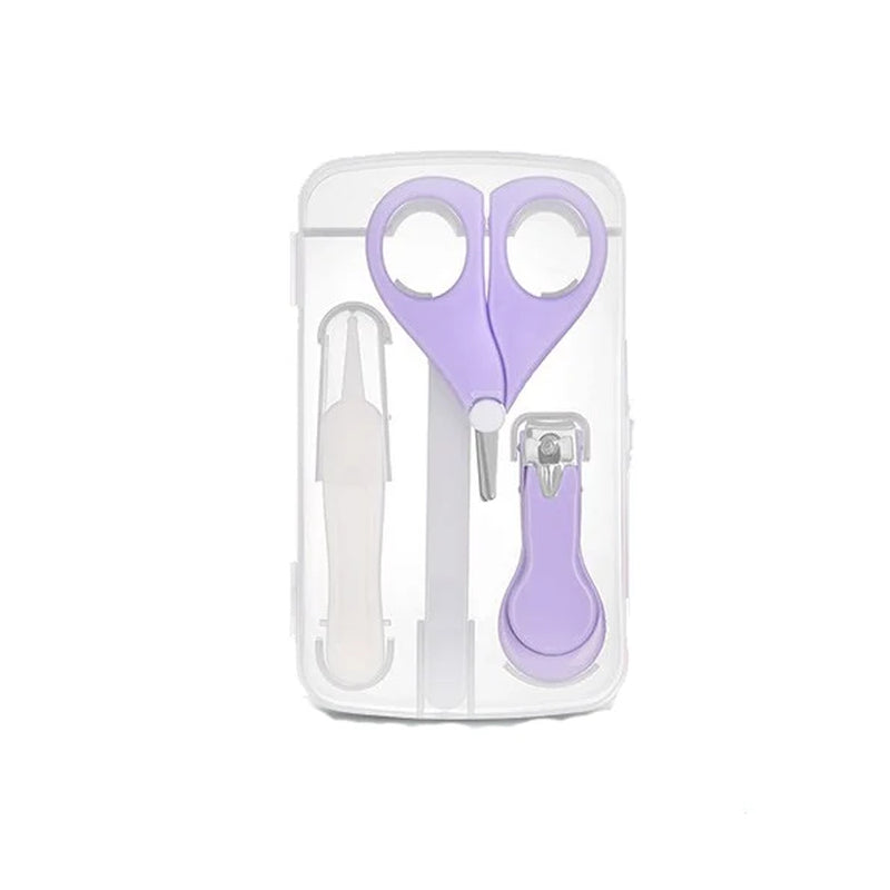 4 PC Lot Baby Nail Care Set Child Scissors Practical Baby Nail Clipper Trimmer Convenient Daily Baby Nail Shell Shear Manicure