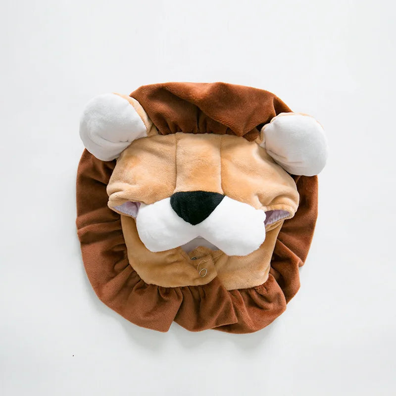 Baby Infant Lion Animal Cosplay Costume One-Pieces Rompers Child Autumn Winter Clothing