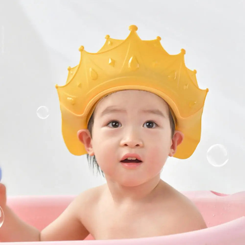 Useful Children Toddler Shower Shampoo Rinsing Hat Infant Shower Hat Soft Waterproof