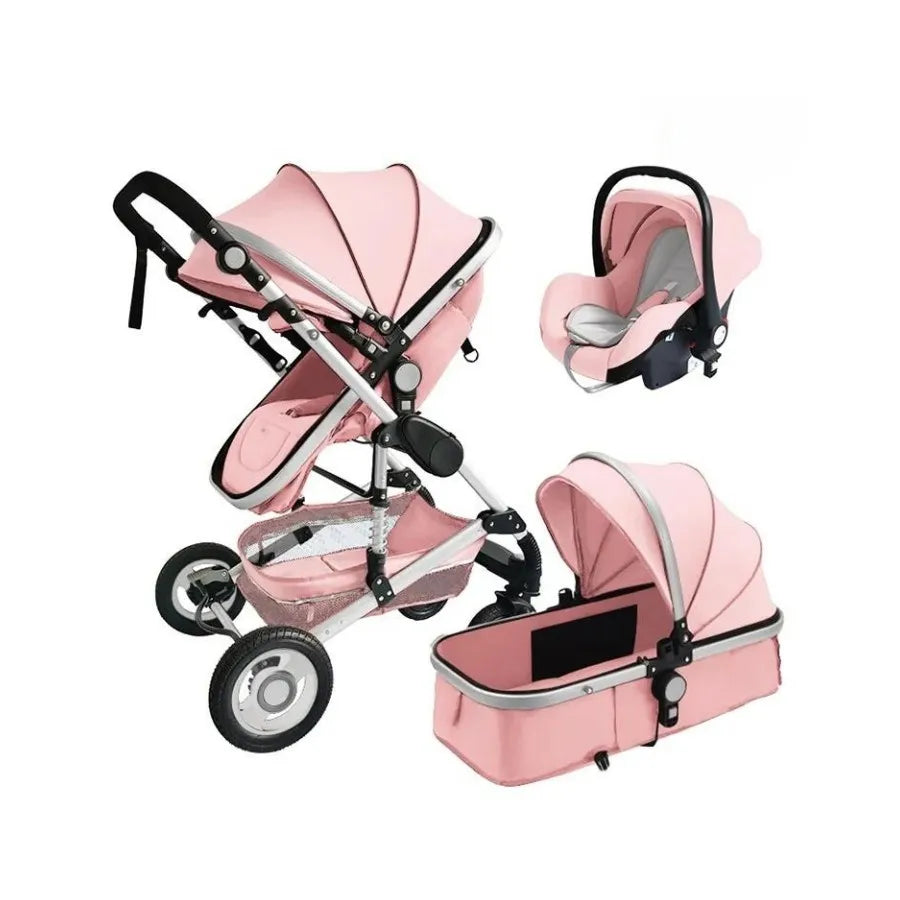 Wholesale Cheap Travel System Luxury Lightweight Baby Stroller 3 in 1 Foldable Baby Pram Factory Stock Offer