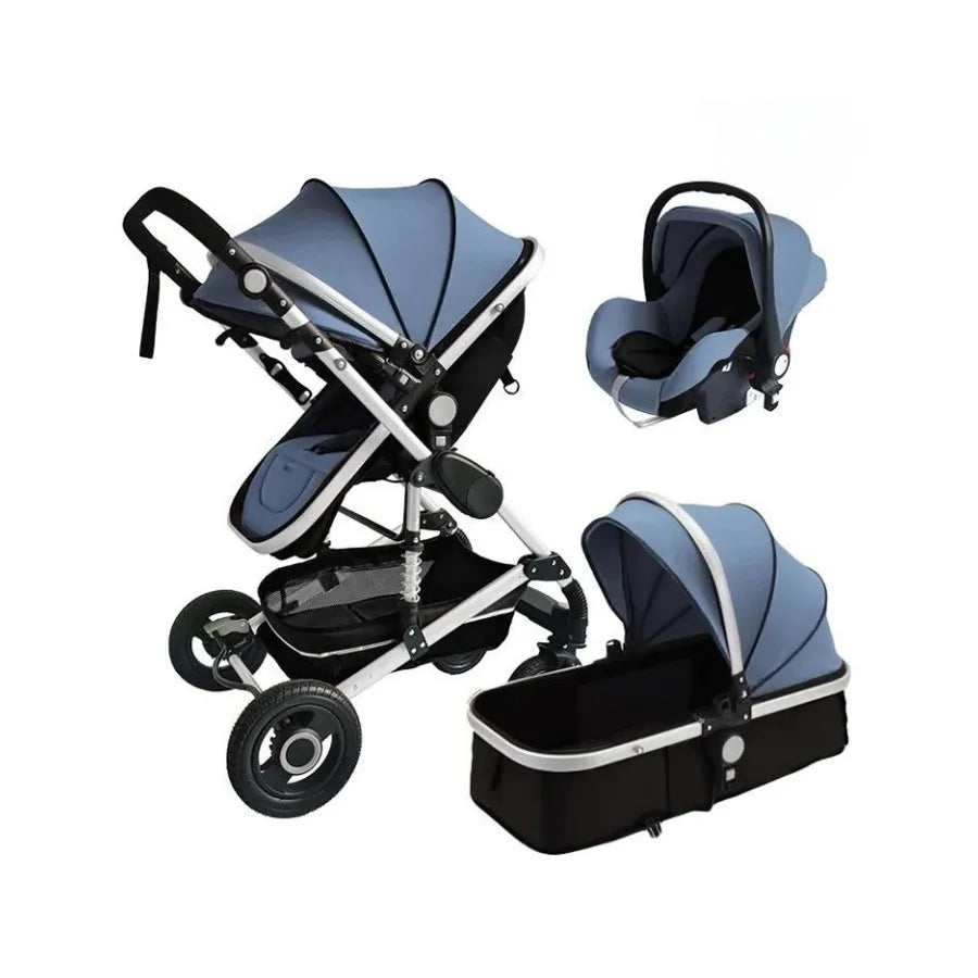 Wholesale Cheap Travel System Luxury Lightweight Baby Stroller 3 in 1 Foldable Baby Pram Factory Stock Offer