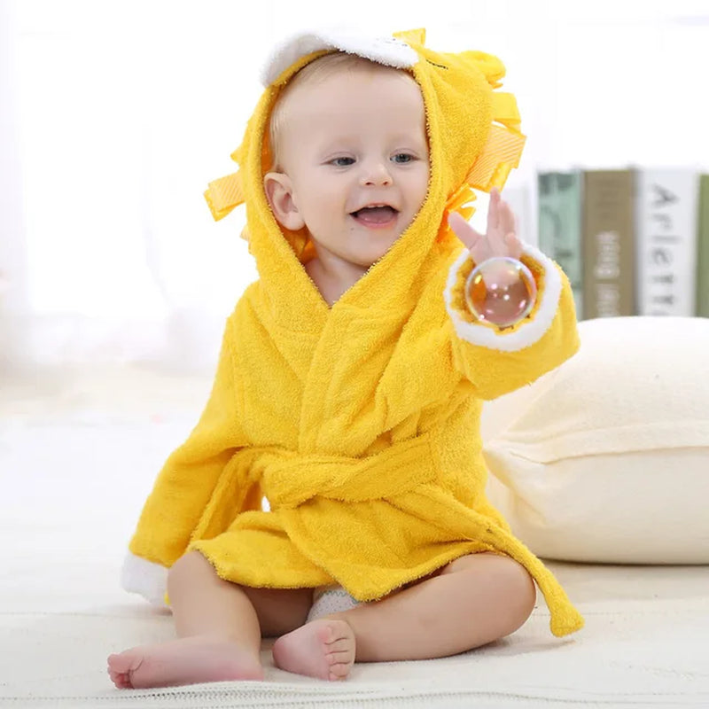 Newborn Bath Hooded Animal Modeling Baby Bathrobe Cartoon Baby Spa Towel Character Kids Bath Robe Infant Beach Towels Blankets