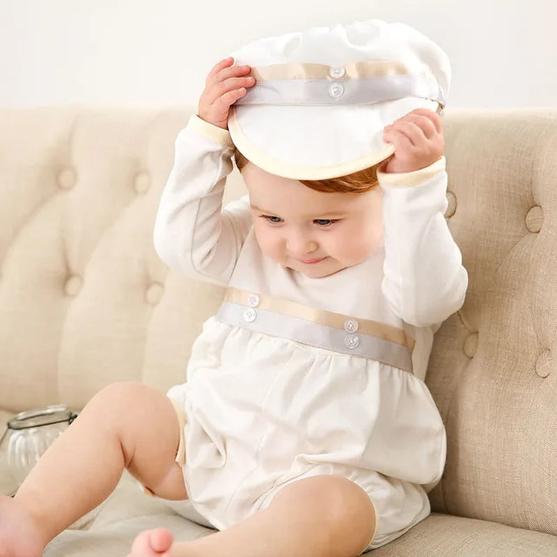 Baby Boys Baptism 1St Year Birthday Party Dress Christening Infant Jumpsuit Clothing Toddler Boy Party Costumes 3-24M