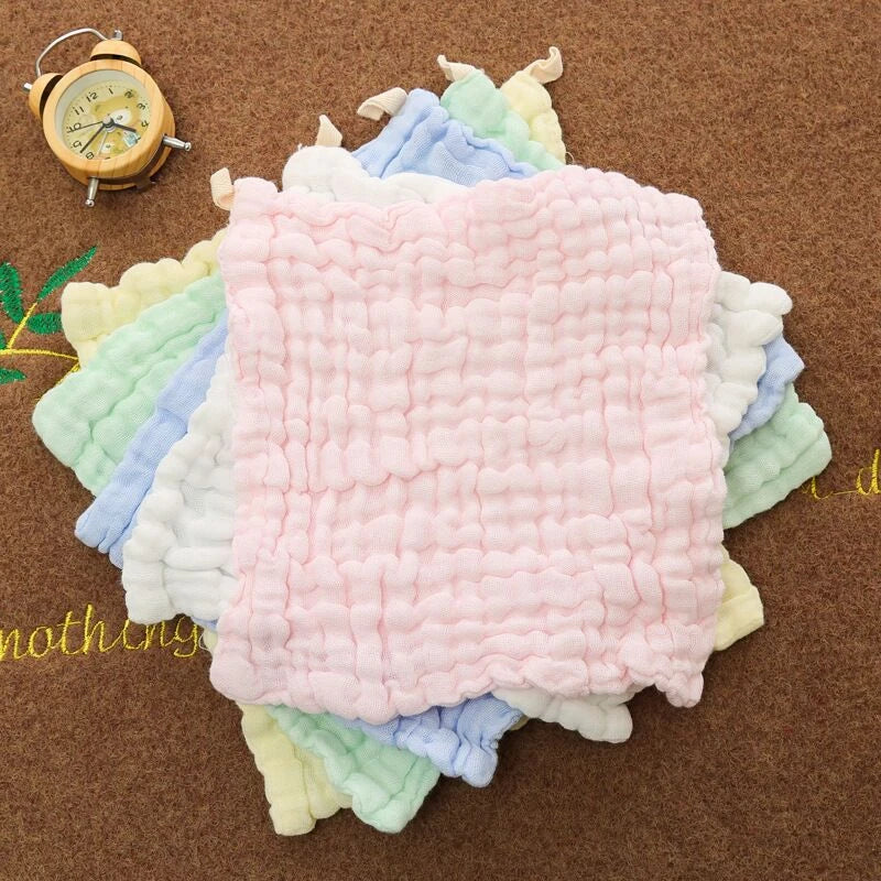 1 Piece 6-Layer Washed Gauze Triangle New Born Baby Stuff Bath Kids Cute Boys Girls Infant Newborn Clothing Towel Saliva Towels