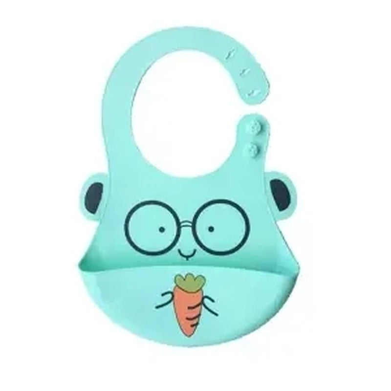 Baby Stuff Waterproof Silicone Bib Feeding Baby Newborn Cartoon Aprons Adjustable Baby Bibs Burp Cloths Bandana Bibs Baby Bibs