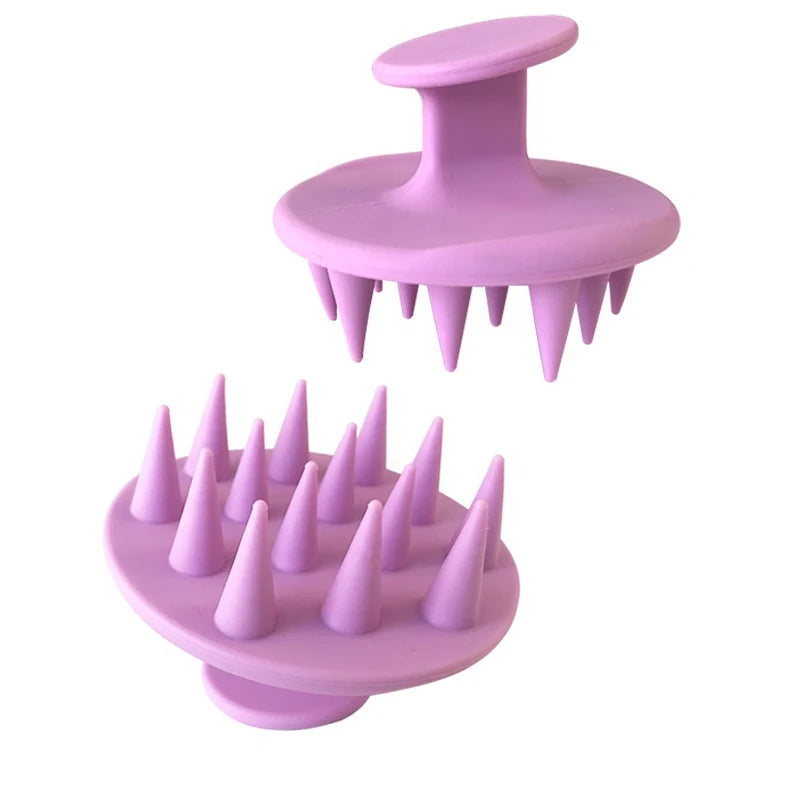 Flexible Silicone Brushes Head Massage Children Cleaning Brush Shampoo Scalp Comb Hair Washing Shower Bath Bombs Brush