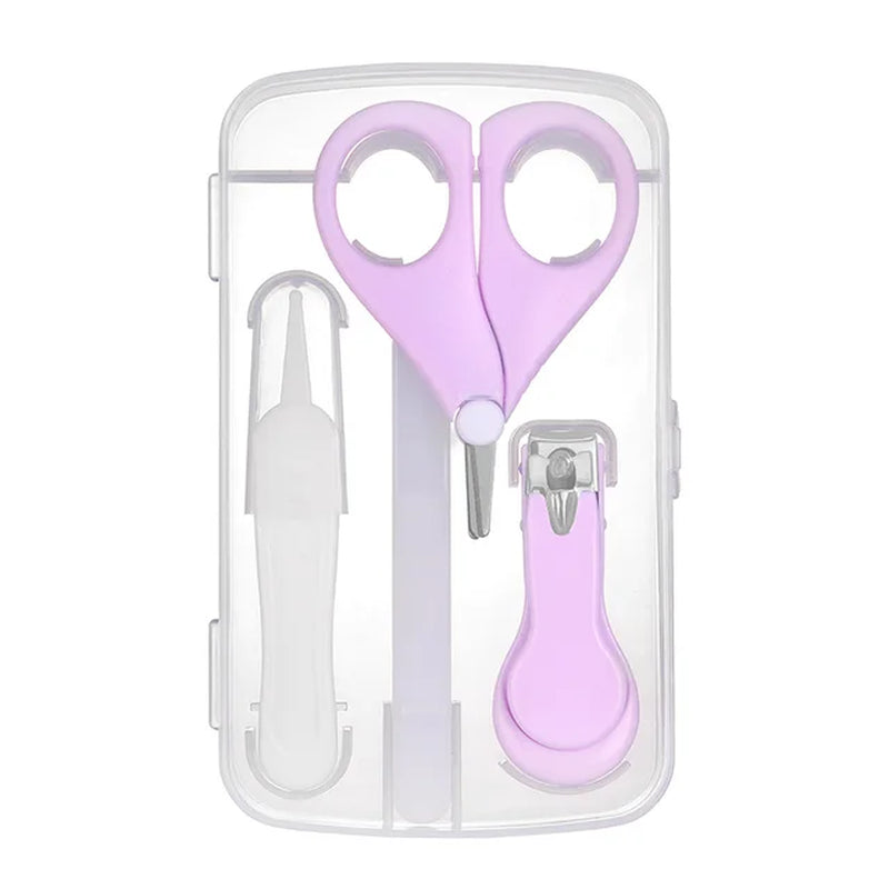 4 PC Lot Baby Nail Care Set Child Scissors Practical Baby Nail Clipper Trimmer Convenient Daily Baby Nail Shell Shear Manicure