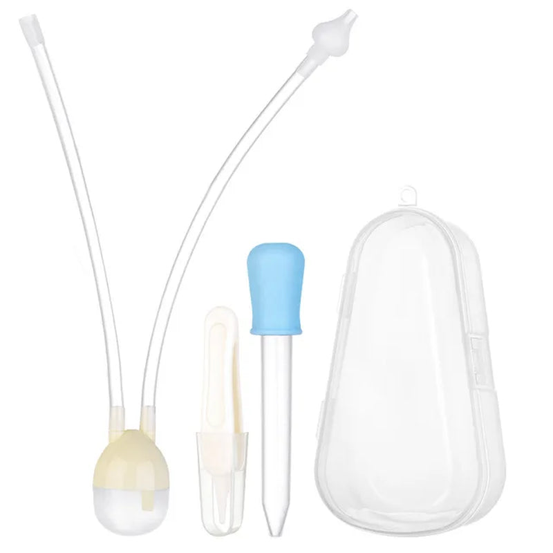 3Pcs/Set Newborn Baby Safety Nose Cleaner Dropper Accessories Baby Care Kids Vacuum Suction Nasal Aspirator Set Infants Medicine