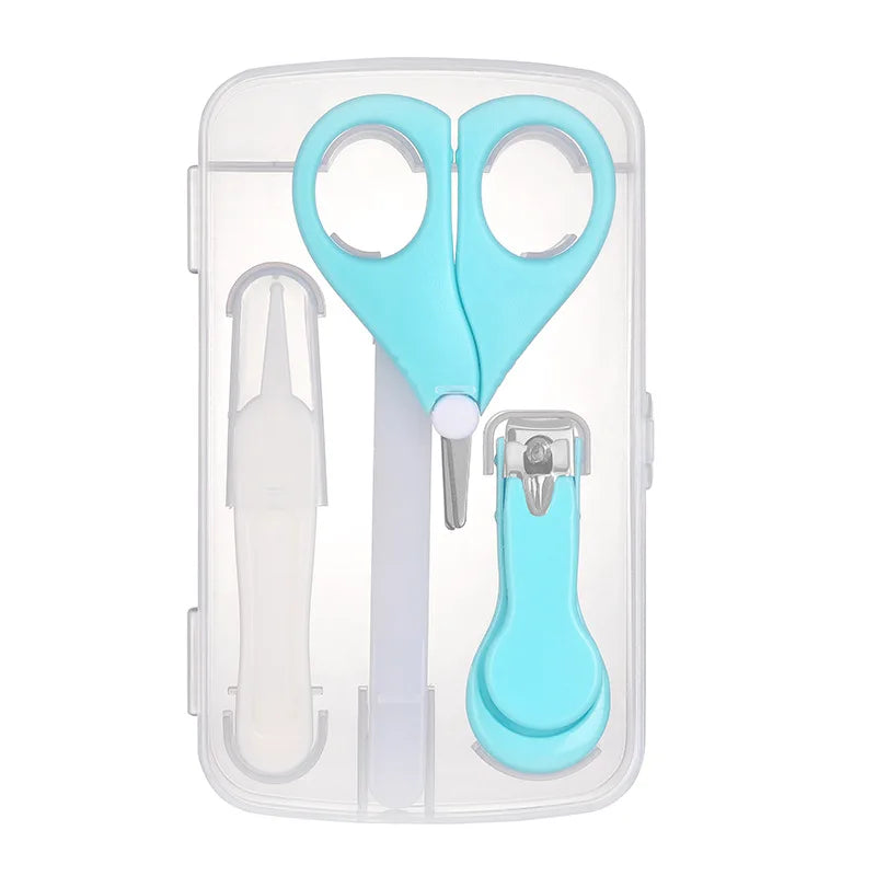 4 PC Lot Baby Nail Care Set Child Scissors Practical Baby Nail Clipper Trimmer Convenient Daily Baby Nail Shell Shear Manicure