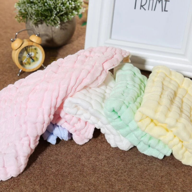 1 Piece 6-Layer Washed Gauze Triangle New Born Baby Stuff Bath Kids Cute Boys Girls Infant Newborn Clothing Towel Saliva Towels