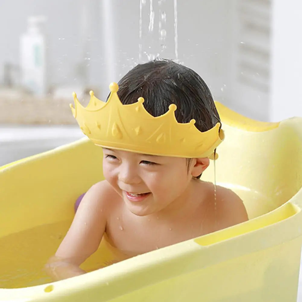 Useful Children Toddler Shower Shampoo Rinsing Hat Infant Shower Hat Soft Waterproof