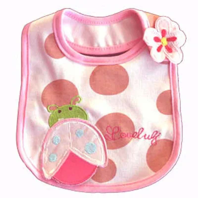 Baby Girls Pink Bibs Feeding Towel Newborn Burp Cloths Bebe Babador Waterproof 3-Layers Bandana Bibs Apron Baby Towel