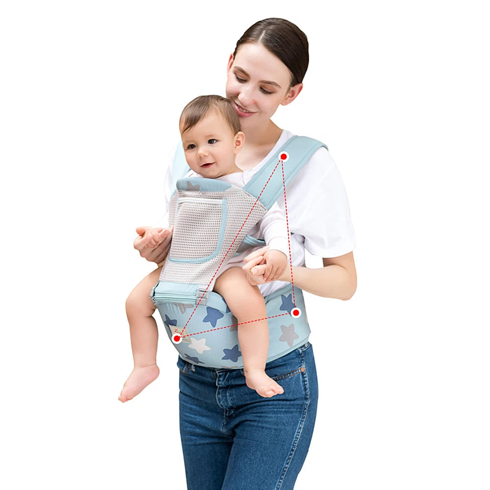 Baby Carrier Front Facing Hipseat Kangaroo Ergonomic Baby Sling Carriers for Newborn Toddler Kids Loading Bear 20Kg