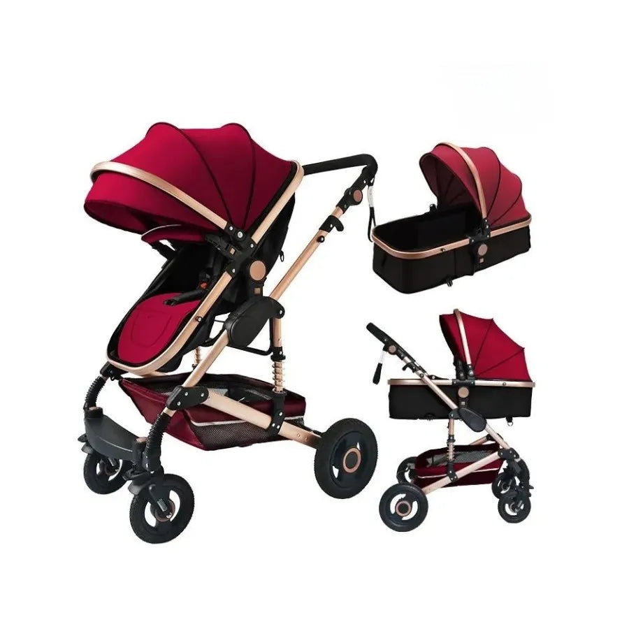 Wholesale Cheap Travel System Luxury Lightweight Baby Stroller 3 in 1 Foldable Baby Pram Factory Stock Offer