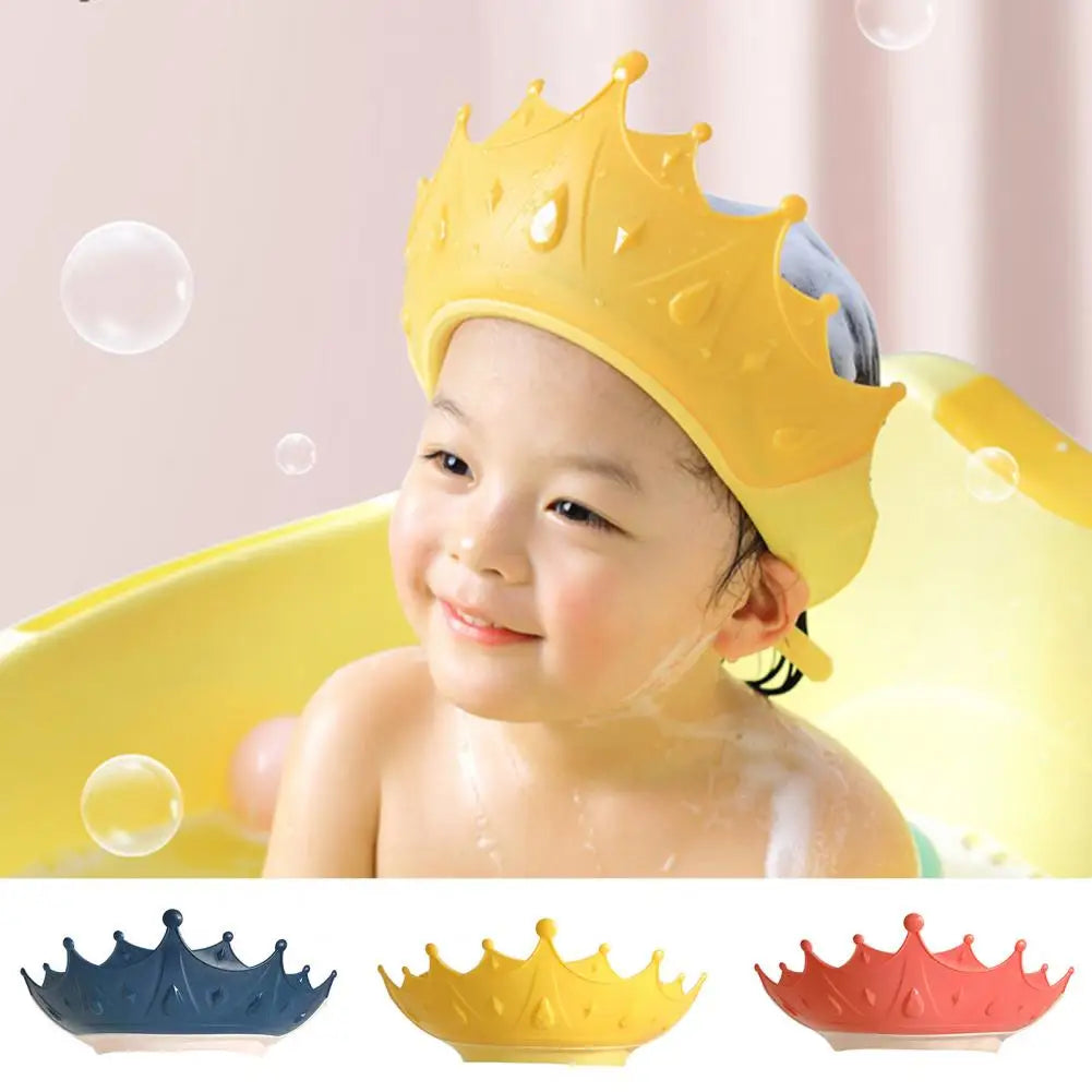 Useful Children Toddler Shower Shampoo Rinsing Hat Infant Shower Hat Soft Waterproof