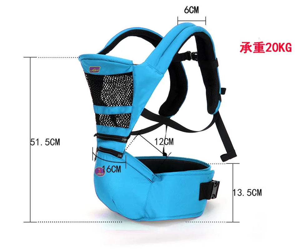 Breathable Ergonomic Baby Carrier Backpack Portable Infant Baby Carrier Kangaroo Hipseat Heaps Baby Sling Carrier Wrap Load 20KG