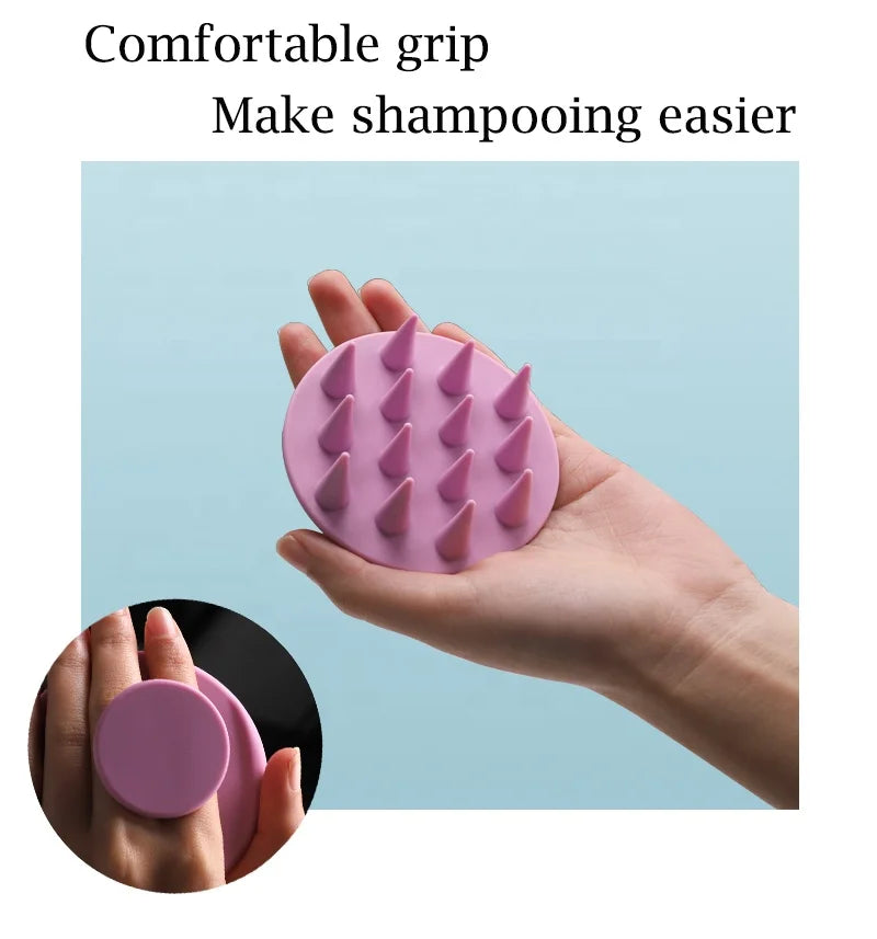 Flexible Silicone Brushes Head Massage Children Cleaning Brush Shampoo Scalp Comb Hair Washing Shower Bath Bombs Brush