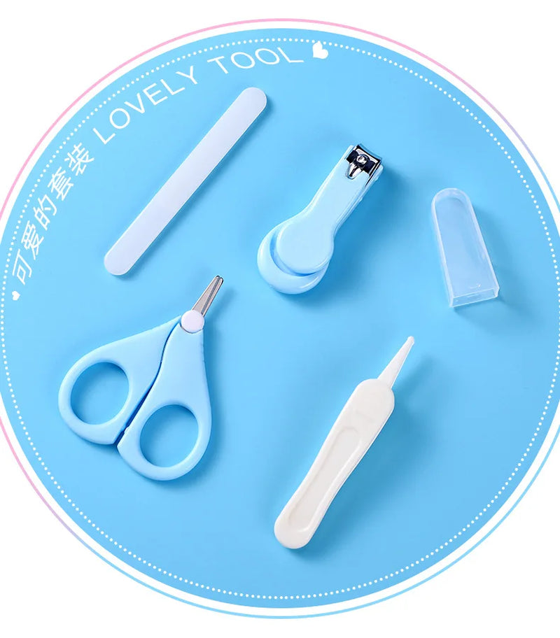 4 PC Lot Baby Nail Care Set Child Scissors Practical Baby Nail Clipper Trimmer Convenient Daily Baby Nail Shell Shear Manicure